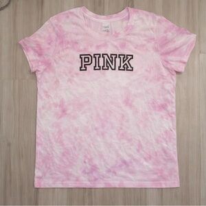PINK Victoria's Secret Light Pink Tie-Dye Tee